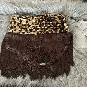 NWT Gloria Dance Latin fringe Skirt